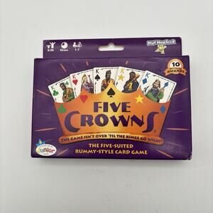 FIVE CROWNS Five-Suited Rummy Style Casual Card Game. New Sealed Cards.